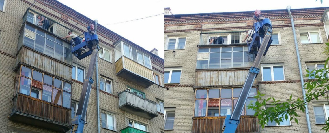Ремонт фасадов на балконе в Москве